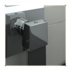 Kohlman Axis bateria umywalkowa podtynkowa 2-otworowa wylewka 20 cm QW188N