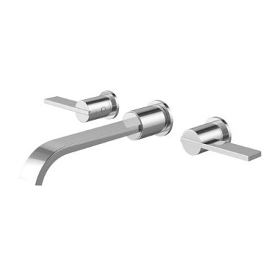 Kohlman Dexame bateria umywalkowa podtynkowa 3-otworowa wylewka 21 cm