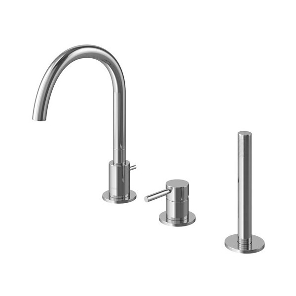 Kohlman Roxin bateria wannowa stojąca 3-otworowa QB241RN