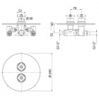 M&Z Edos bateria natryskowa podtynkowa termostatyczna EDS27702
