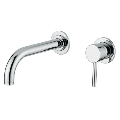 M&Z Ditirambo bateria umywalkowa ścienna 2-otworowa wylewka 200 mm