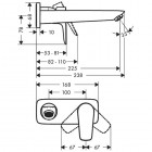 Hansgrohe Talis E bateria umywalkowa podtynkowa wylewka 225 mm