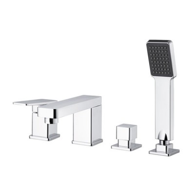 M&Z New Geometry bateria wannowa stojąca 4-otworowa
