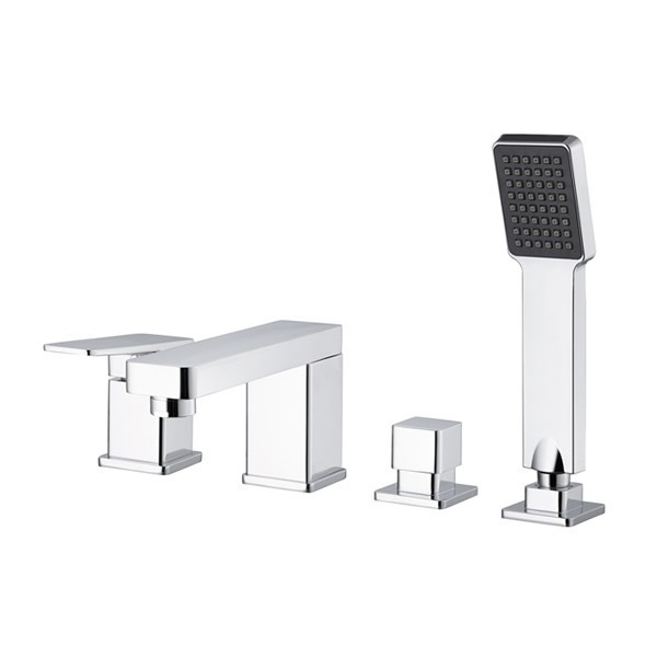 M&Z New Geometry bateria wannowa stojąca 4-otworowa