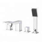 M&Z New Geometry bateria wannowa stojąca 4-otworowa