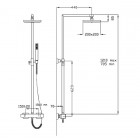 Fromac kolumna natryskowa z baterią termostatyczną 15800