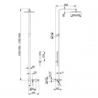 Fromac kolumna natryskowa termostatyczna z wylewką wannową 15861