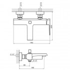 Vedo Sette bateria wannowa ścienna VBS7006
