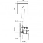 Vedo Sette bateria prysznicowa podtynkowa VBS7014