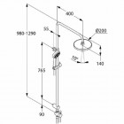 Kludi Logo Dual Shower System 680910500