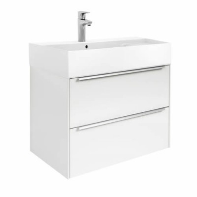 Roca Inspira Unik zestaw łazienkowy 80 cm z 2 szufladami biały połysk A851076806