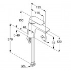 Kludi Ameo XL bateria umywalkowa