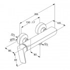 Kludi Ameo bateria natryskowa 416750575