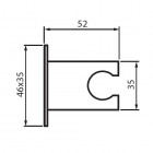 Demm uchwyt prysznicowy Square I