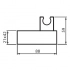 Demm uchwyt prysznicowy Square II