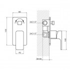 Vedo Mito kompletny zestaw wannowy VBM3243