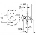Grohe Bauflow bateria prysznicowa podtynkowa