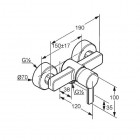 Kludi Zenta bateria prysznicowa
