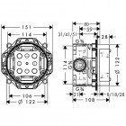 Hansgrohe zestaw podstawowy iBox universal