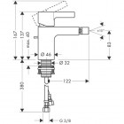 Hansgrohe Metris S bateria bidetowa