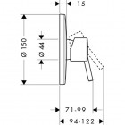 Hansgrohe Talis bateria prysznicowa podtynkowa bez przełącznika 32675000