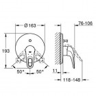 Grohe Eurostyle bateria wannowa podtynkowa 19506003