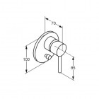 Kludi Bozz bateria wannowo-natryskowa podtynkowa 387160576