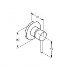 Kludi Bozz bateria prysznicowa podtynkowa