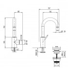 M&Z Ditirambo bateria umywalkowa DRB00209/K