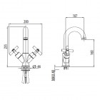 M&Z Edos bateria umywalkowa EDS02113