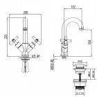 M&Z Edos bateria umywalkowa EDS02113/K