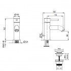 M&Z Ditirambo bateria umywalkowa DRB00208/K