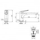 M&Z Laguna bateria umywalkowa LGA00202/K