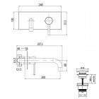 M&Z MZ-Expo bateria umywalkowa podtynkowa MZE04400/K