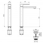 M&Z Lauren bateria umywalkowa LRN00205/K
