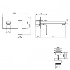 M&Z Lauren bateria umywalkowa podtynkowa LRN04401/K
