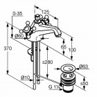Kludi Adlon bateria umywalkowa mała