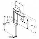 Kludi E2 bateria umywalkowa 492960575