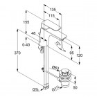 Kludi Ameo XL bateria umywalkowa