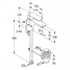 Kludi Ameo bateria umywalkowa