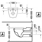 Duravit Starck 3 muszla wisząca 220309 - z WonderGliss 200