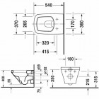 Duravit DuraStyle miska WC wisząca 37x54 cm 2536090000 - z WonderGliss 200