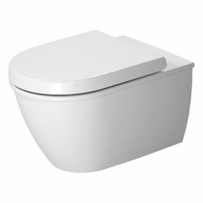 Duravit Darling New miska WC wisząca bez wewnętrznego kołnierza 37x54 cm Durafix - z WonderGliss 200