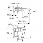 Grohe Eurostyle Cosmpolitan bateria umywalkowa podtynkowa 19571002
