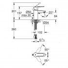 Grohe Eurostyle Cosmpolitan bateria umywalkowa 3355720E