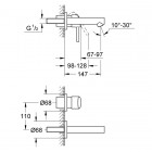 Grohe Concetto bateria umywalkowa podtynkowa 19575001