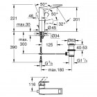 Grohe Allure Brilliant bateria umywalkowa 23109000