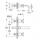 Grohe Allure bateria umywalkowa podtynkowa 20190000