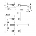 Grohe Allure bateria umywalkowa podtynkowa 20192000