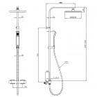 Gedy kolumna natryskowa z baterią termostatyczną GYSC10301